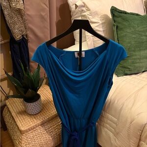 Laundry By Shelli Segal Vibrant Blue Maxi Dress